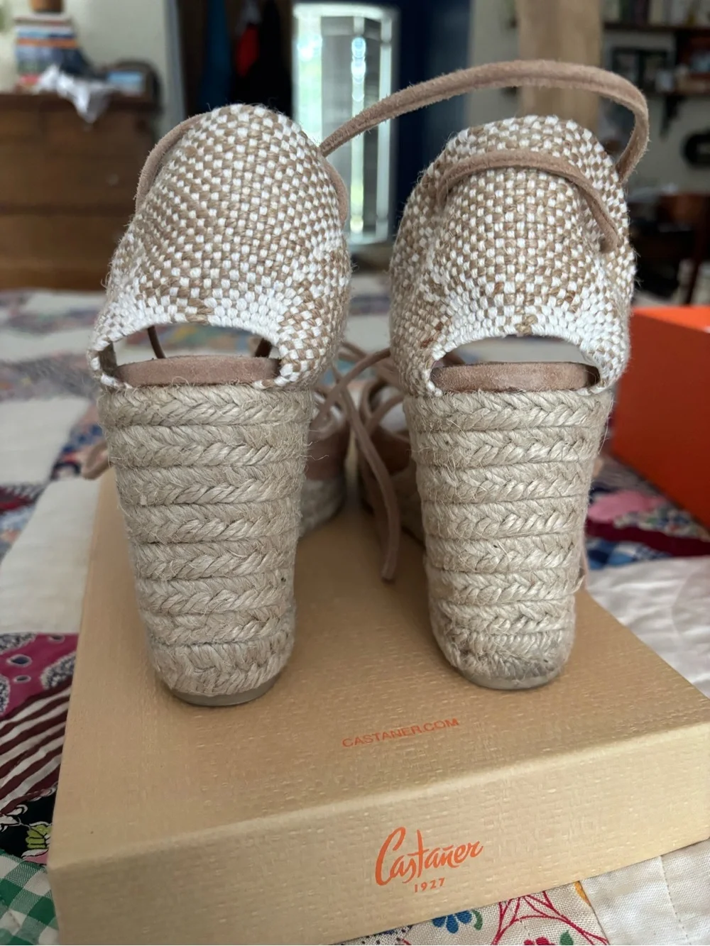 Castaner suede Carina espadrille